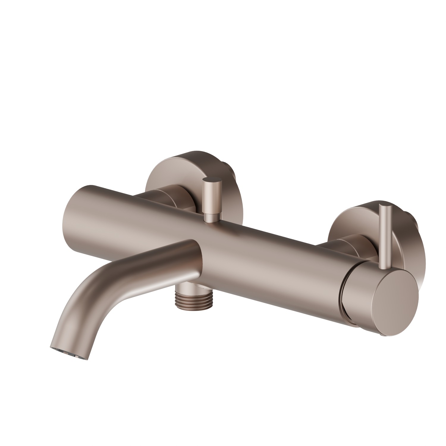 Miscelatore monocomando vasca esterno con deviatore automatico vasca/doccetta - finitura Copper Glossy