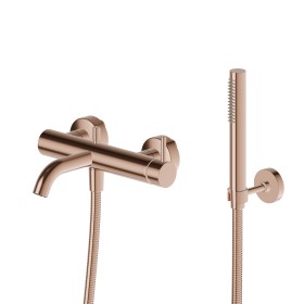 Miscelatore monocomando vasca esterno con deviatore automatico vasca/doccetta - finitura PVD Copper Bronze