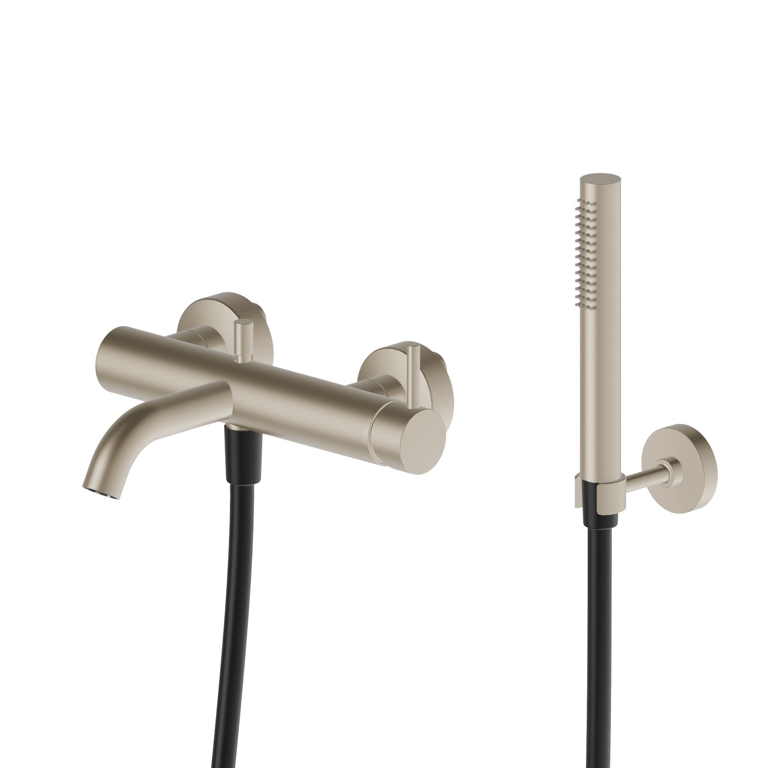 Miscelatore monocomando vasca esterno con deviatore automatico vasca/doccetta - finitura Gold Satin