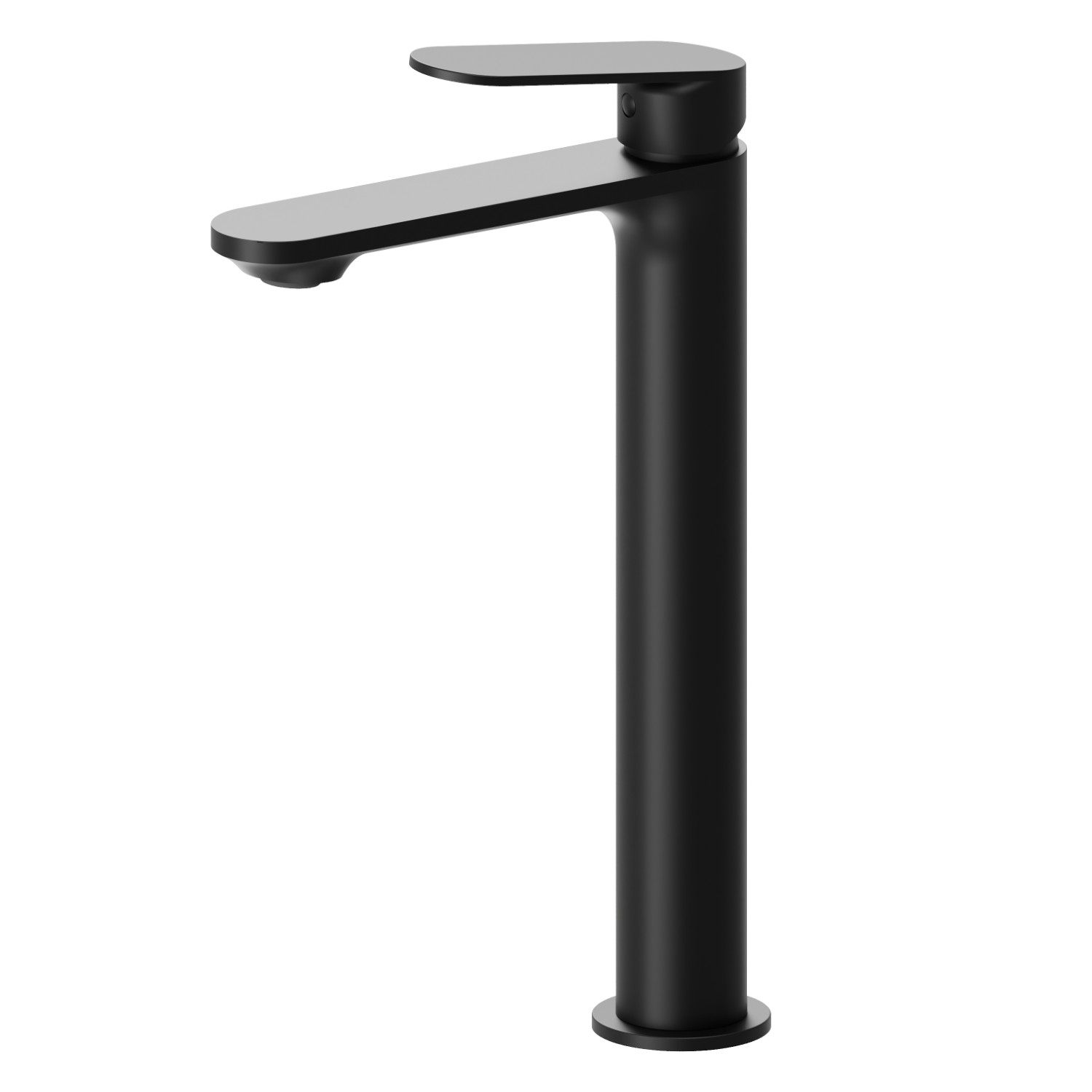 Single lever basin mixer, high version, for above counter basin - finish Matt Black