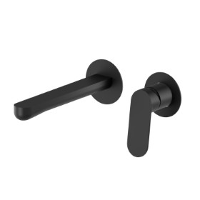 Single lever wall mixer group - finish Matt Black