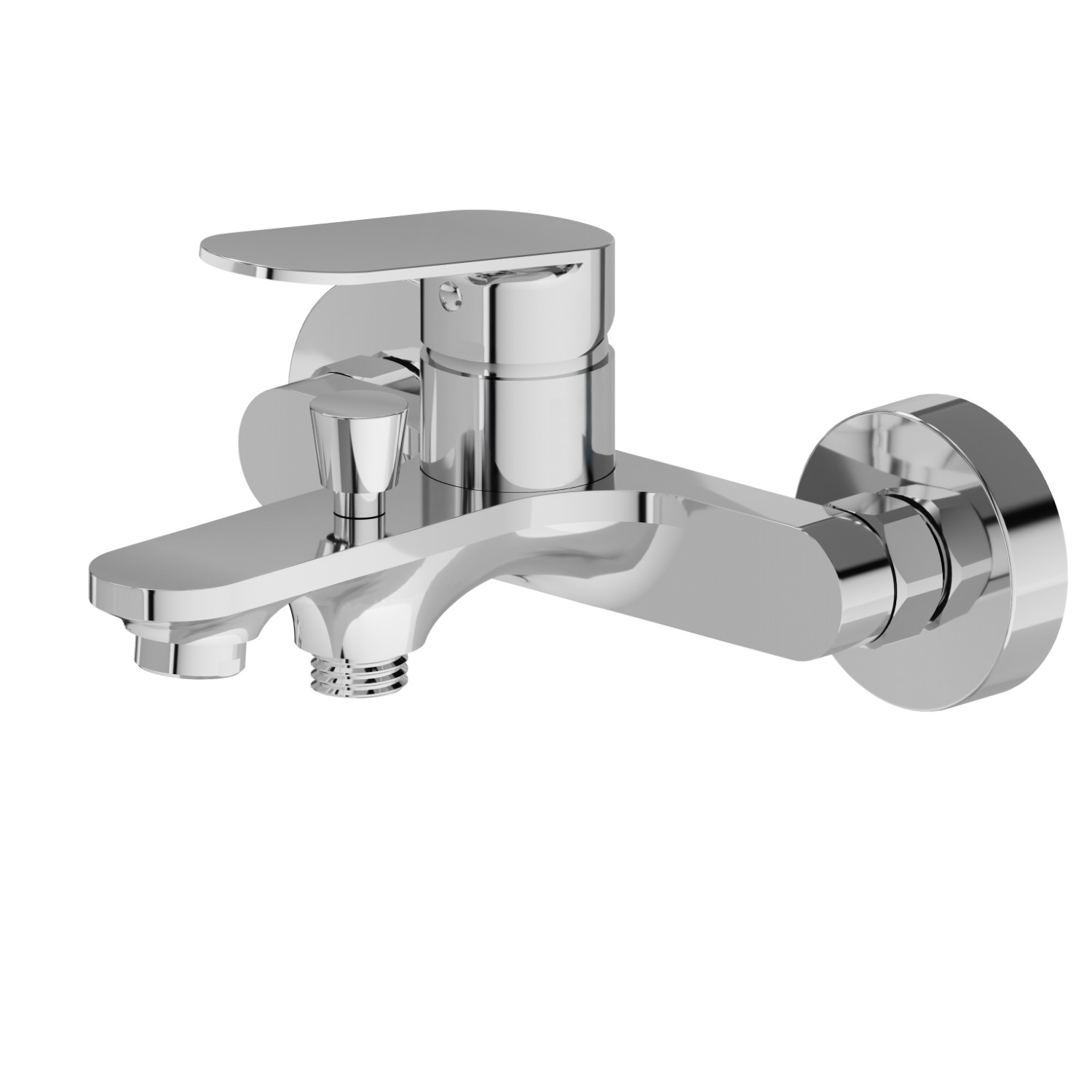 Mitigeur mural pour baignoire - finition Chrome