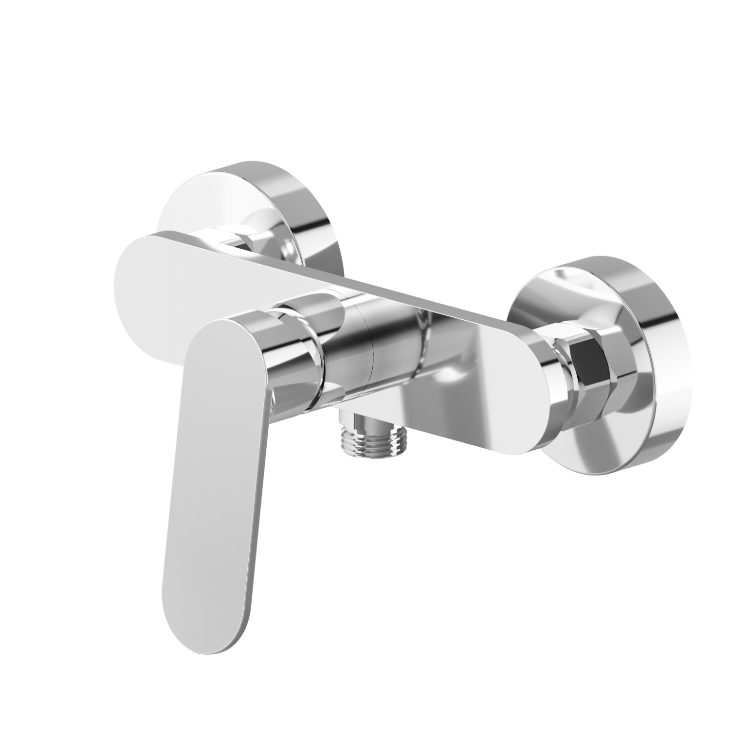 Mitigeur de douche mural - finition Chrome