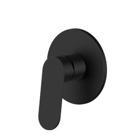 Miscelatore monocomando ad incasso ad una uscita, ingressi ed uscite da 1/2” - finitura Nero opaco