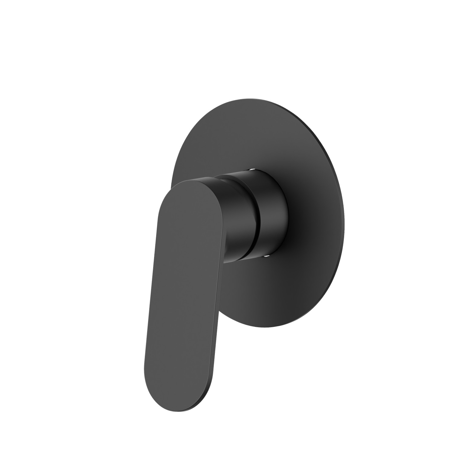 One way out single lever concealed mixer - finish Matt Black