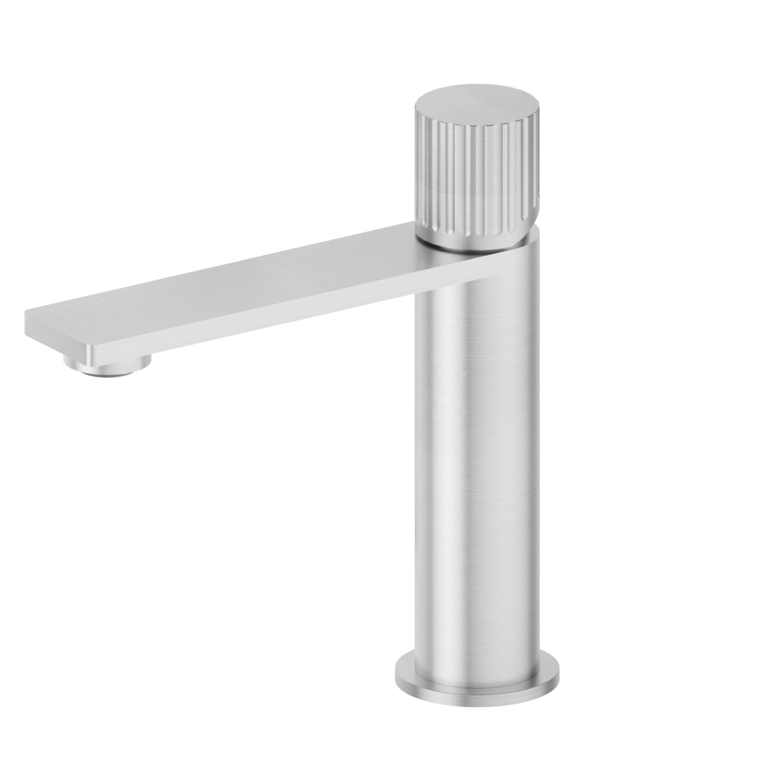 Miscelatore monocomando per lavabo - finitura Acciaio Inox