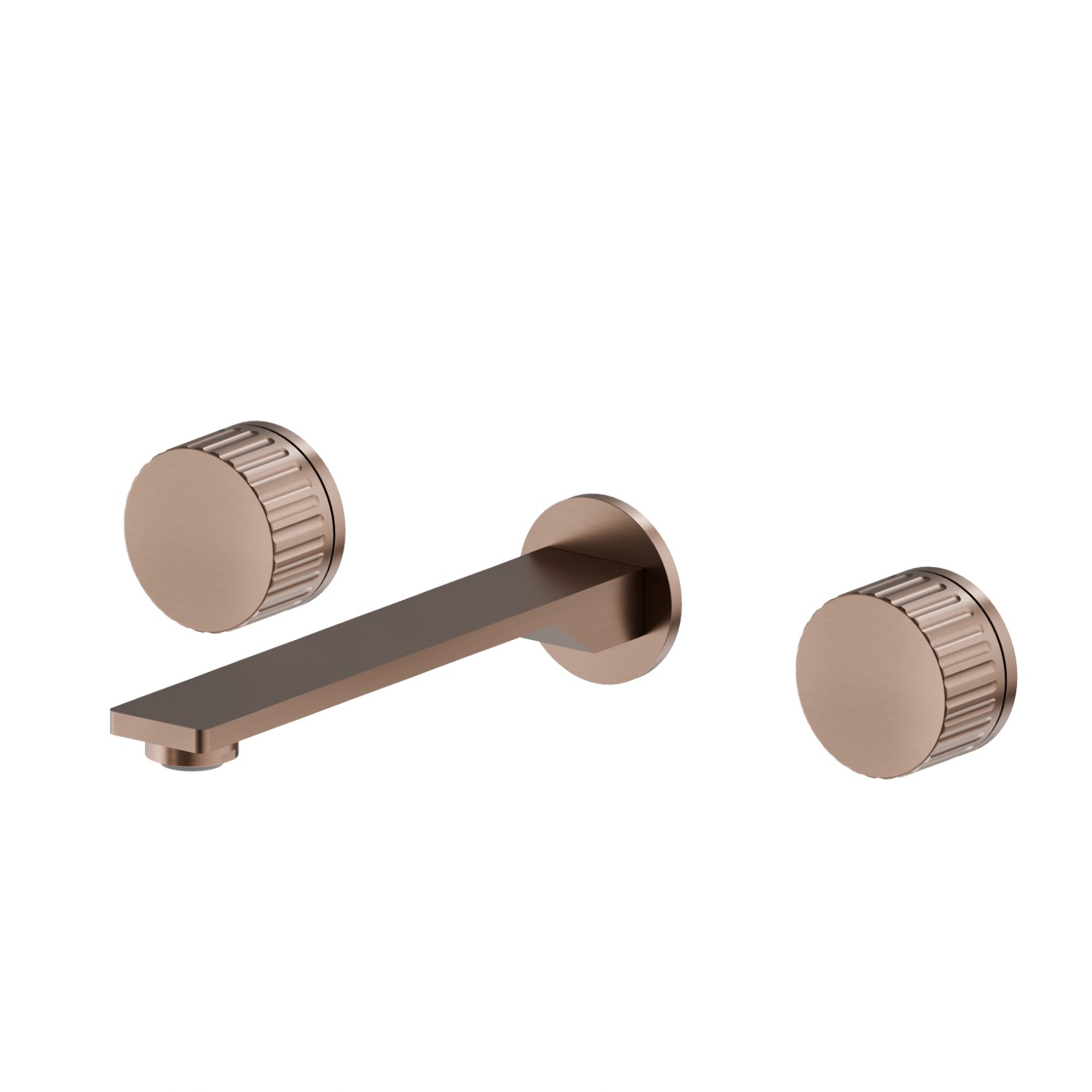 3-hole wall-mounted washbasin group - finish PVD Brushed Copper Bronze
