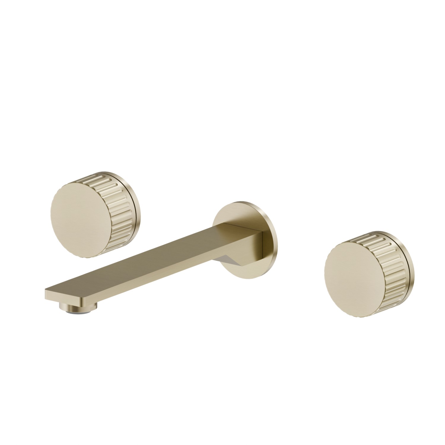 3-hole wall-mounted washbasin group - finish PVD Brushed Pale Gold