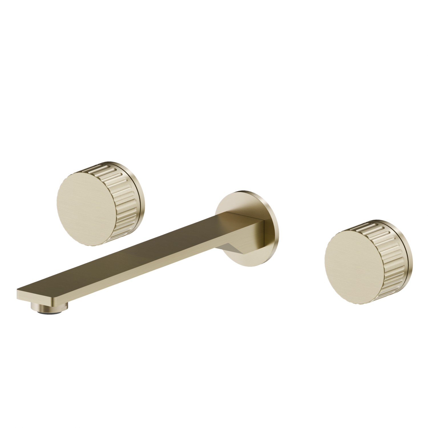 3-hole wall-mounted washbasin group  - finish PVD Brushed Pale Gold