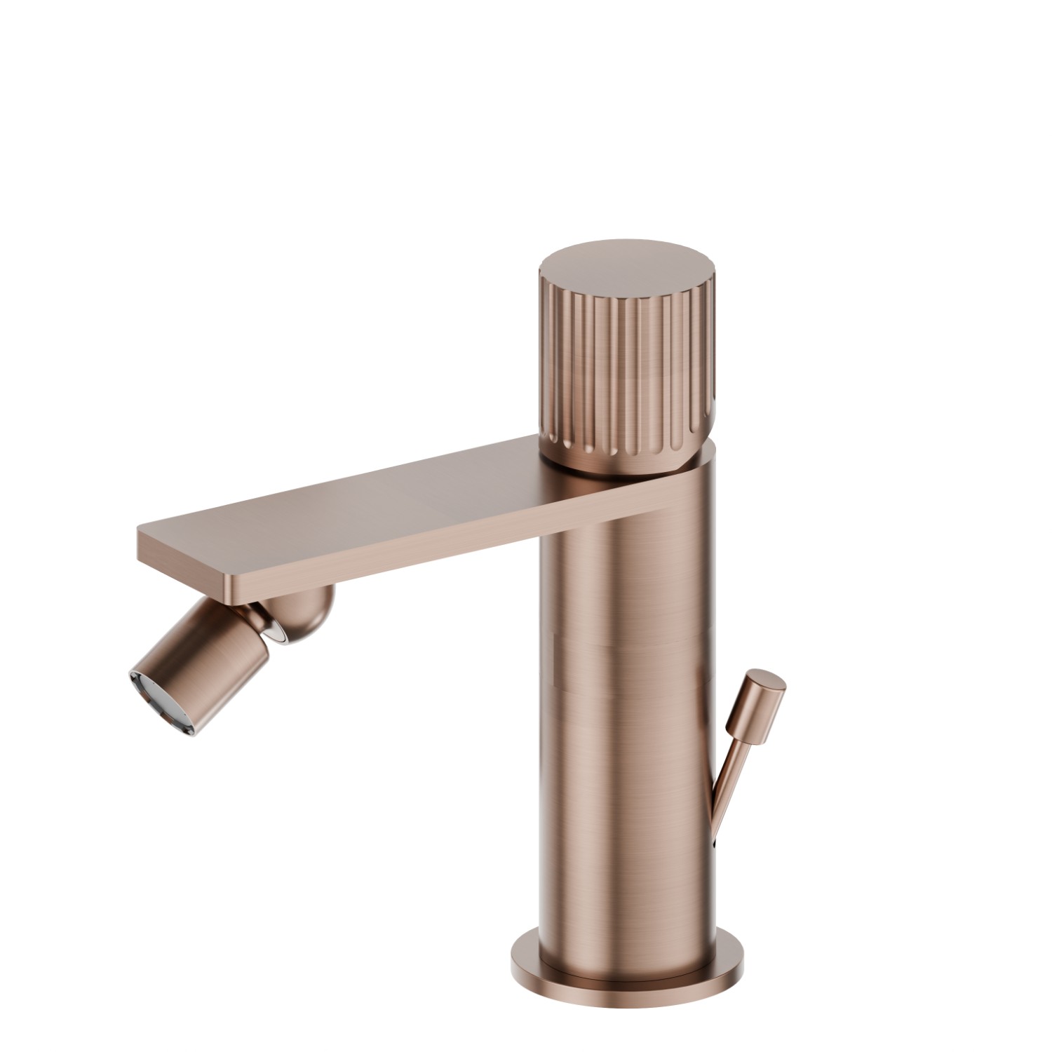 Single lever bidet mixer - finish PVD Brushed Copper Bronze
