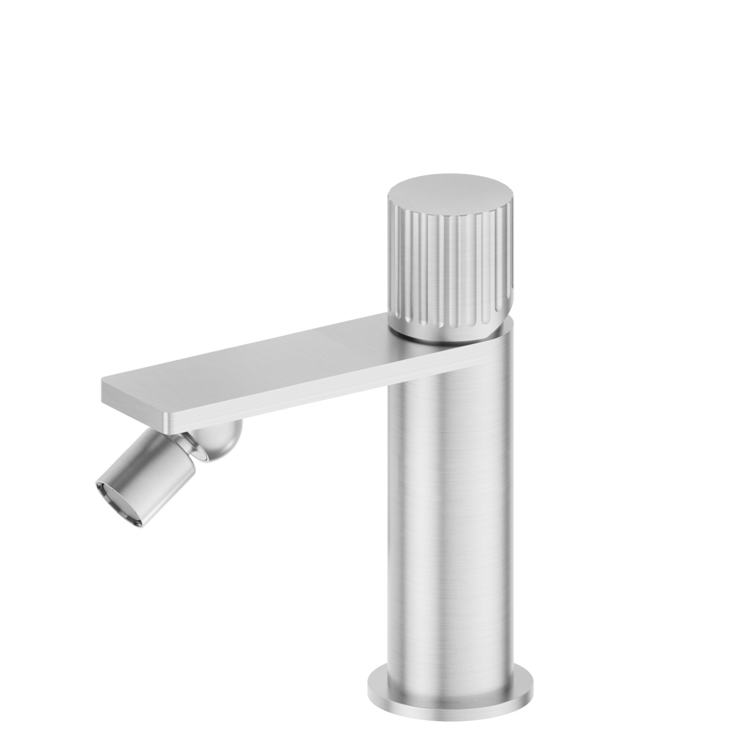 Single lever bidet mixer - finish Stainless Steel