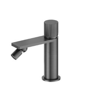 Single lever bidet mixer - finish PVD Brushed Gun Metal