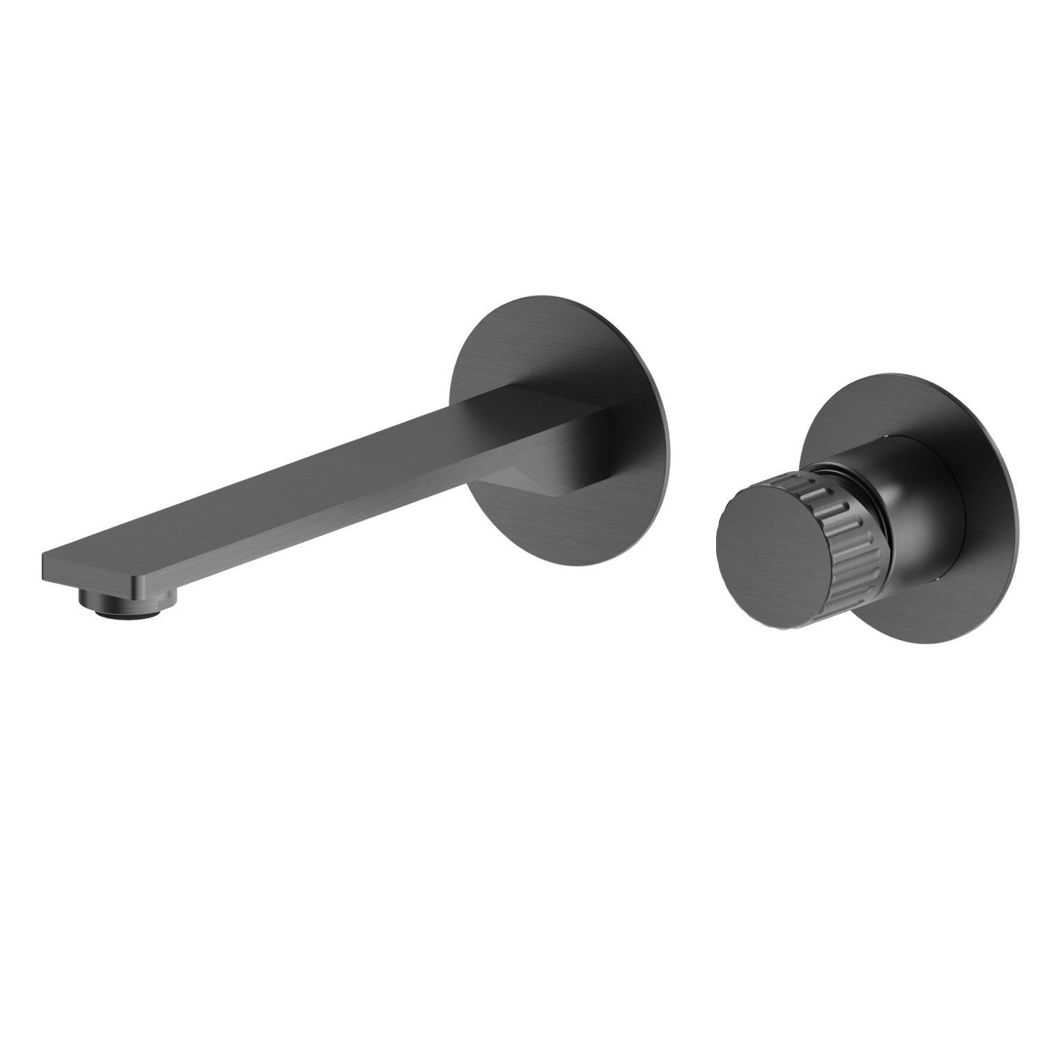 Single lever wall mixer group - finish PVD Brushed Gun Metal
