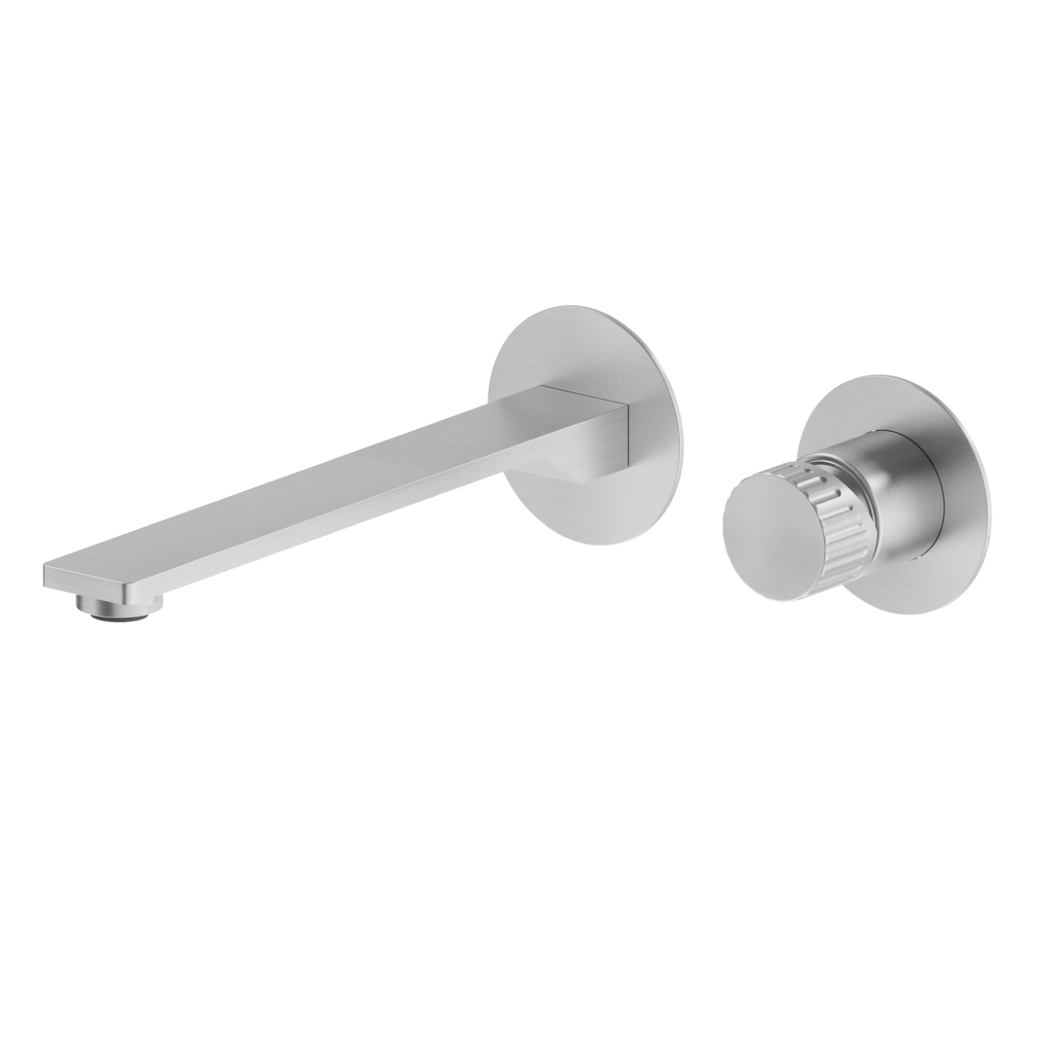 Single lever wall mixer group - finish Stainless Steel