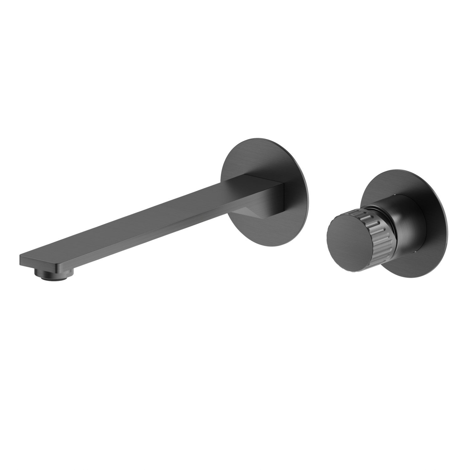 Single lever wall mixer group - finish PVD Brushed Gun Metal