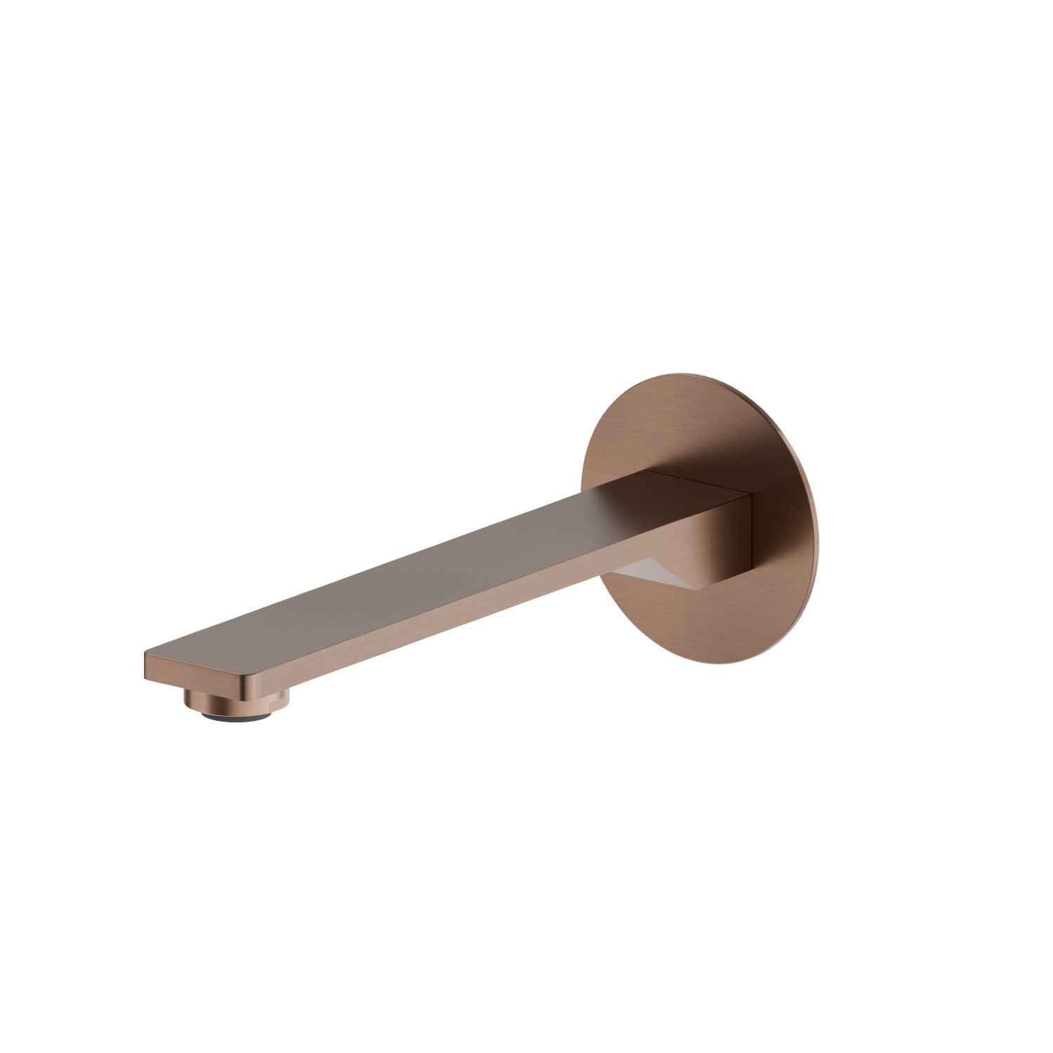 Wandmontierter Auslauf für Waschbecken mit 1/2”-Anschluss - oberfläche PVD  Copper Bronze gebürstet