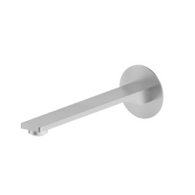 Wall spout for basin group with 1/2” connection - finish Stainless Steel