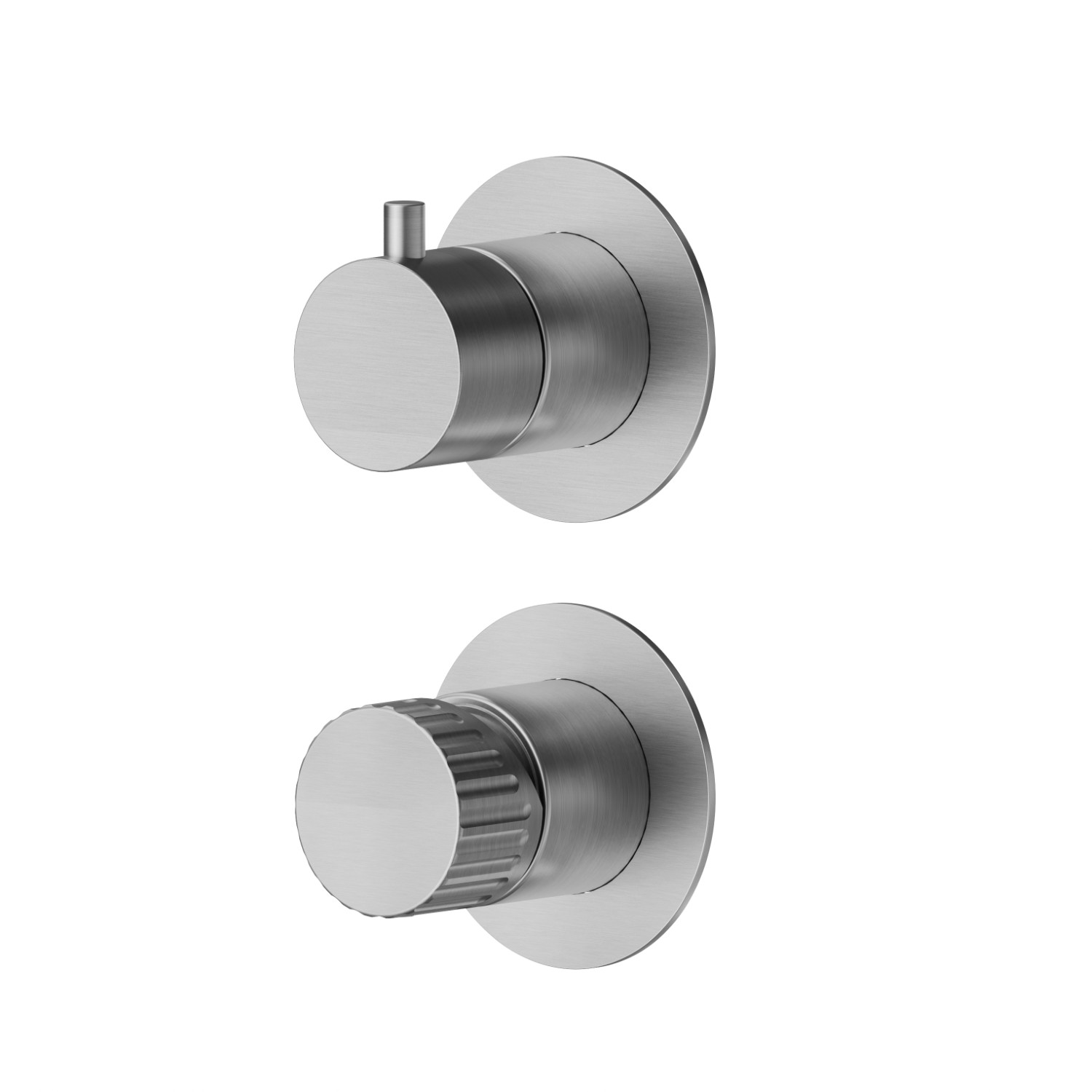 Miscelatore monocomando ad incasso. Ø70.  - finitura Acciaio Inox