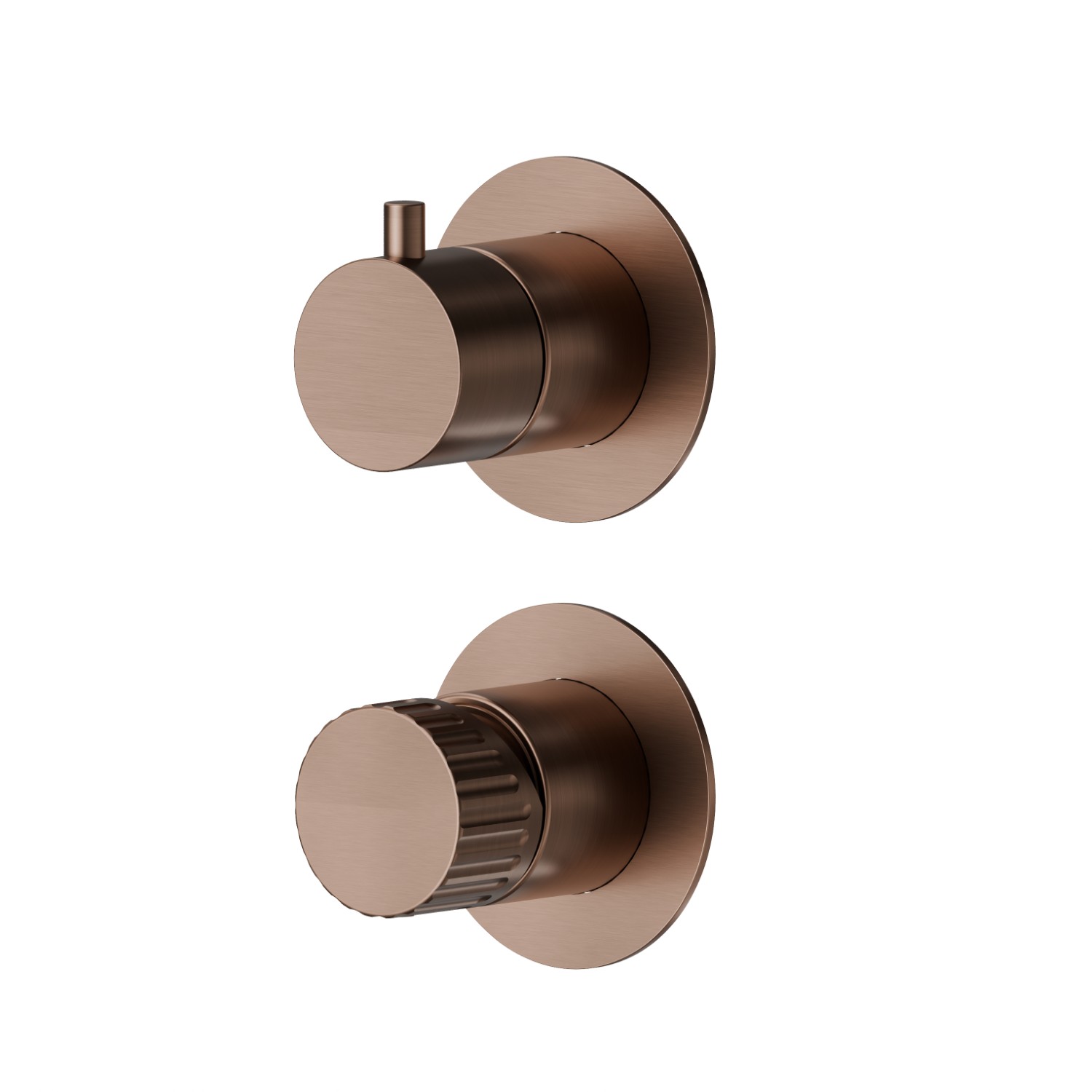 Miscelatore monocomando ad incasso. Ø70.  - finitura PVD Brushed Copper Bronze