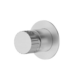 One way out single lever concealed mixer, 1/2” connections - finish Stainless Steel