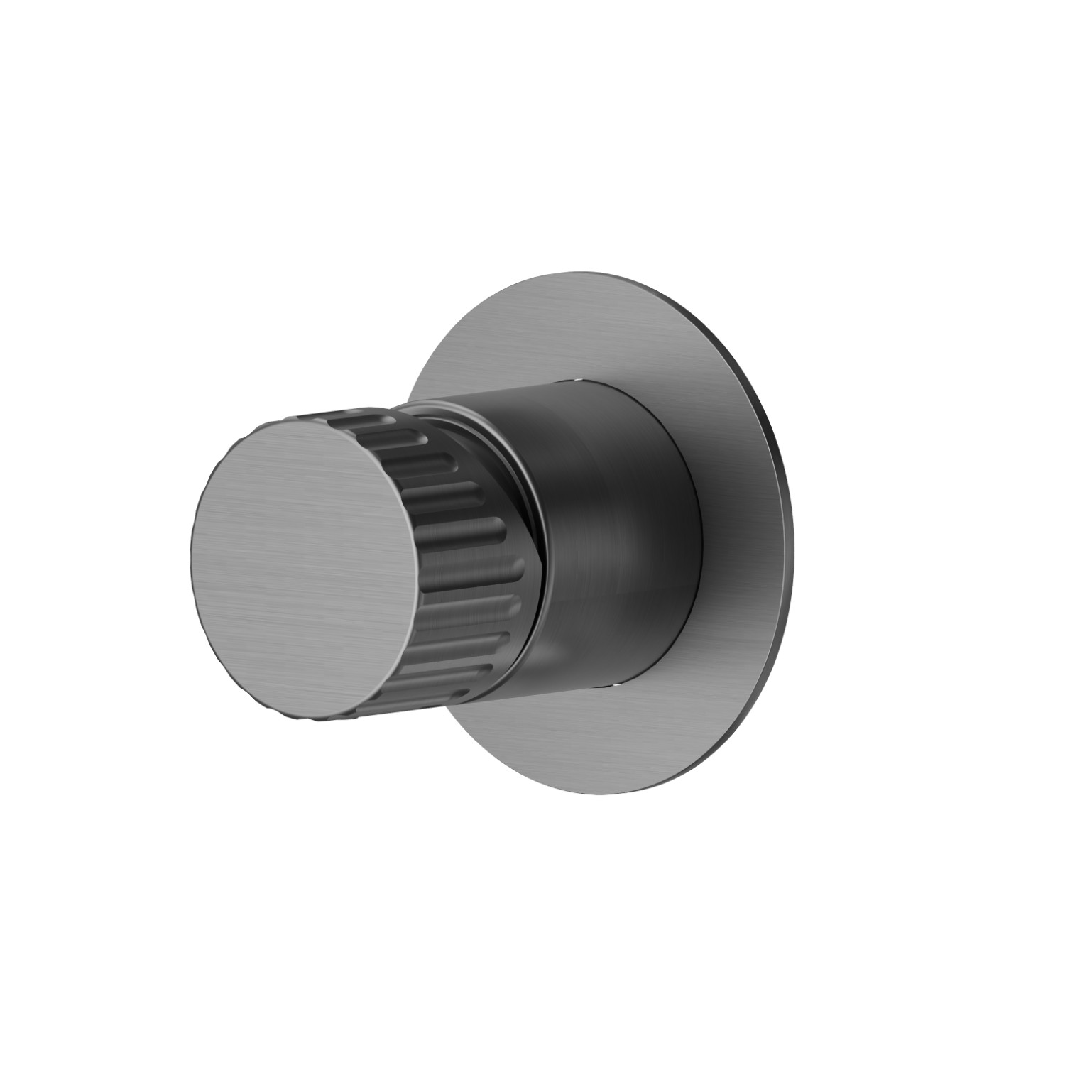 Miscelatore monocomando ad incasso ad una uscita, ingressi ed uscite da 1/2” - finitura PVD Brushed Gun Metal