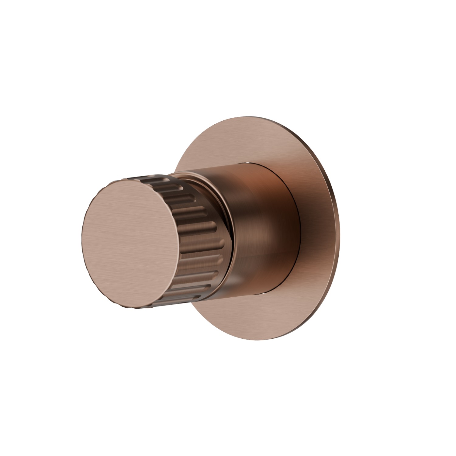 Einbau-einhebelmischer mit einem weg, zu- und abgänge 1/2” - oberfläche PVD  Copper Bronze gebürstet
