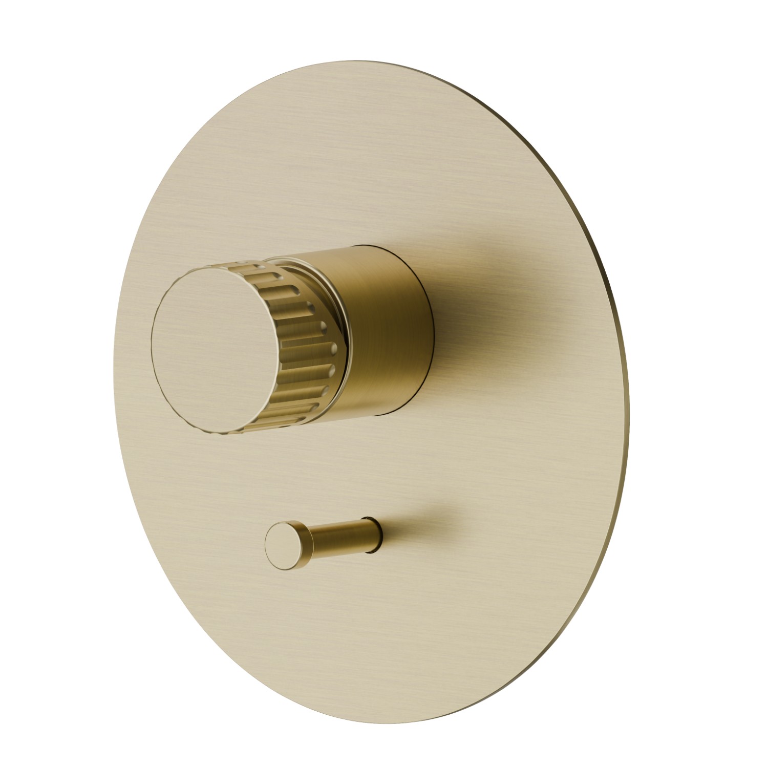 Single lever concealed mixer with 2 ways out automatic diverter - Finitura finish PVD Brushed Pale Gold