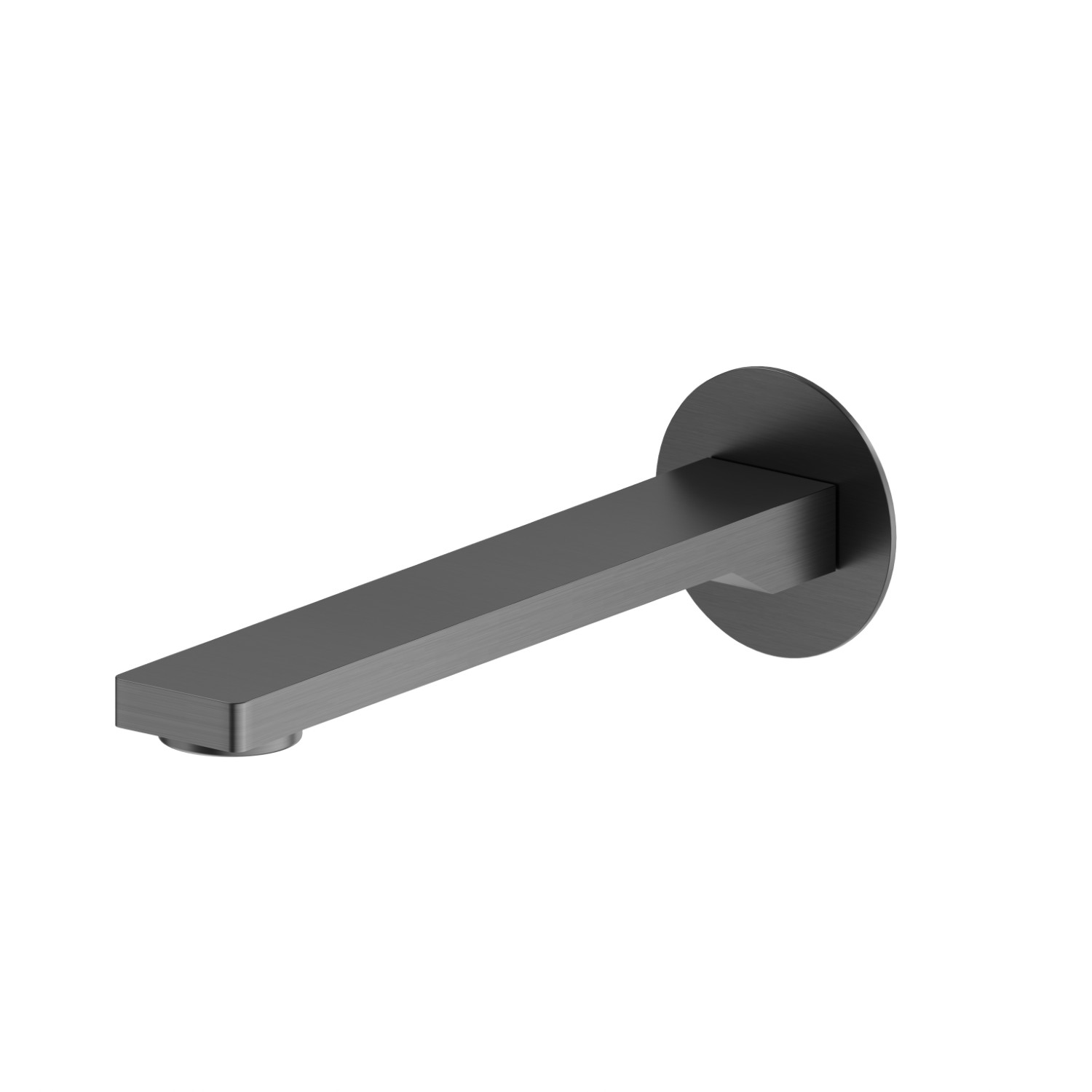 Wall spout for bath group with 1/2” connection - finish PVD Brushed Gun Metal