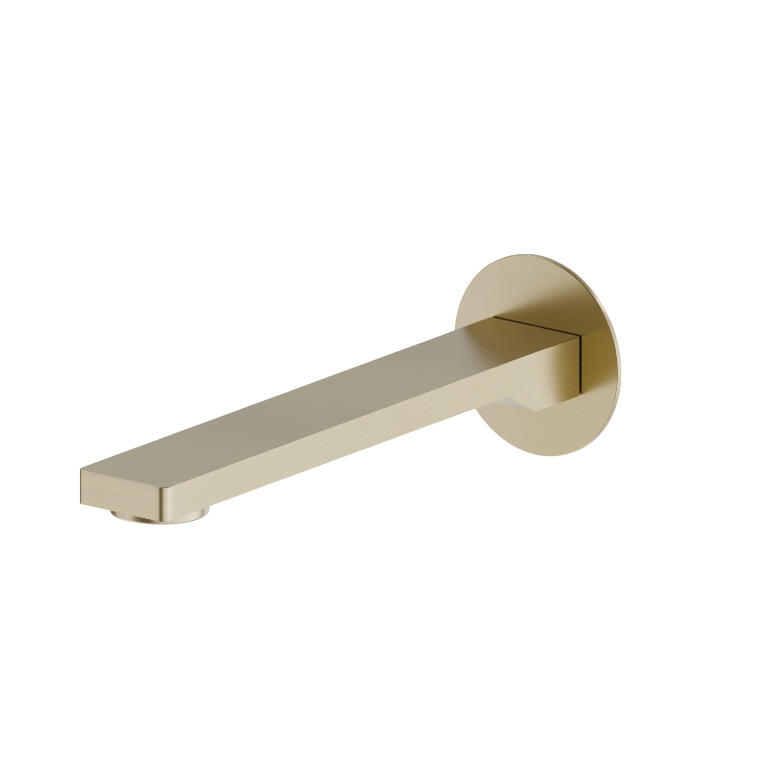 Wall spout for bath group with 1/2” connection - finish PVD Brushed Pale Gold