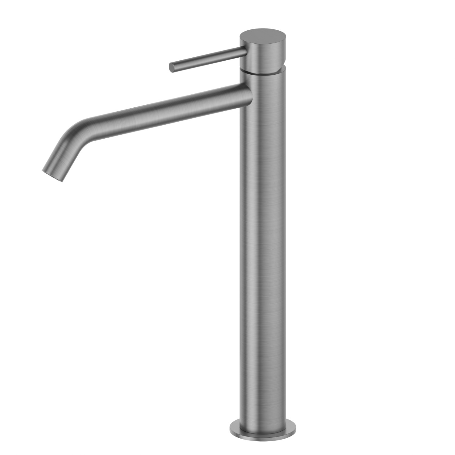 Mitigeur lavabo pour vasque à poser. Version haute - finition PVD Brushed Gun Metal