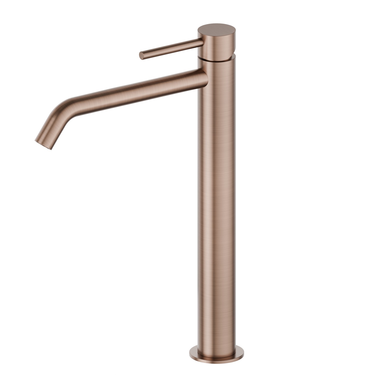 Einhebel-Mischbatterie hohe Ausführung für Aufsatzwaschbecken - oberfläche PVD  Copper Bronze gebürstet