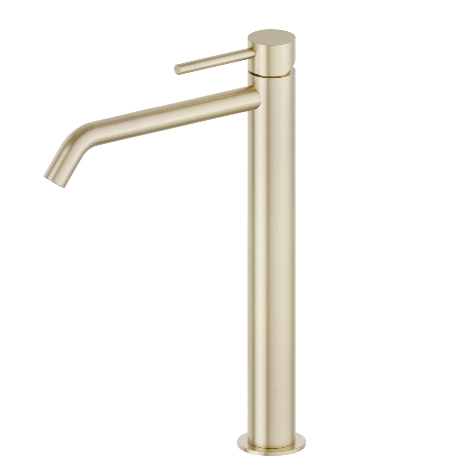 Mitigeur lavabo pour vasque à poser. Version haute - finition PVD Brushed Pale Gold