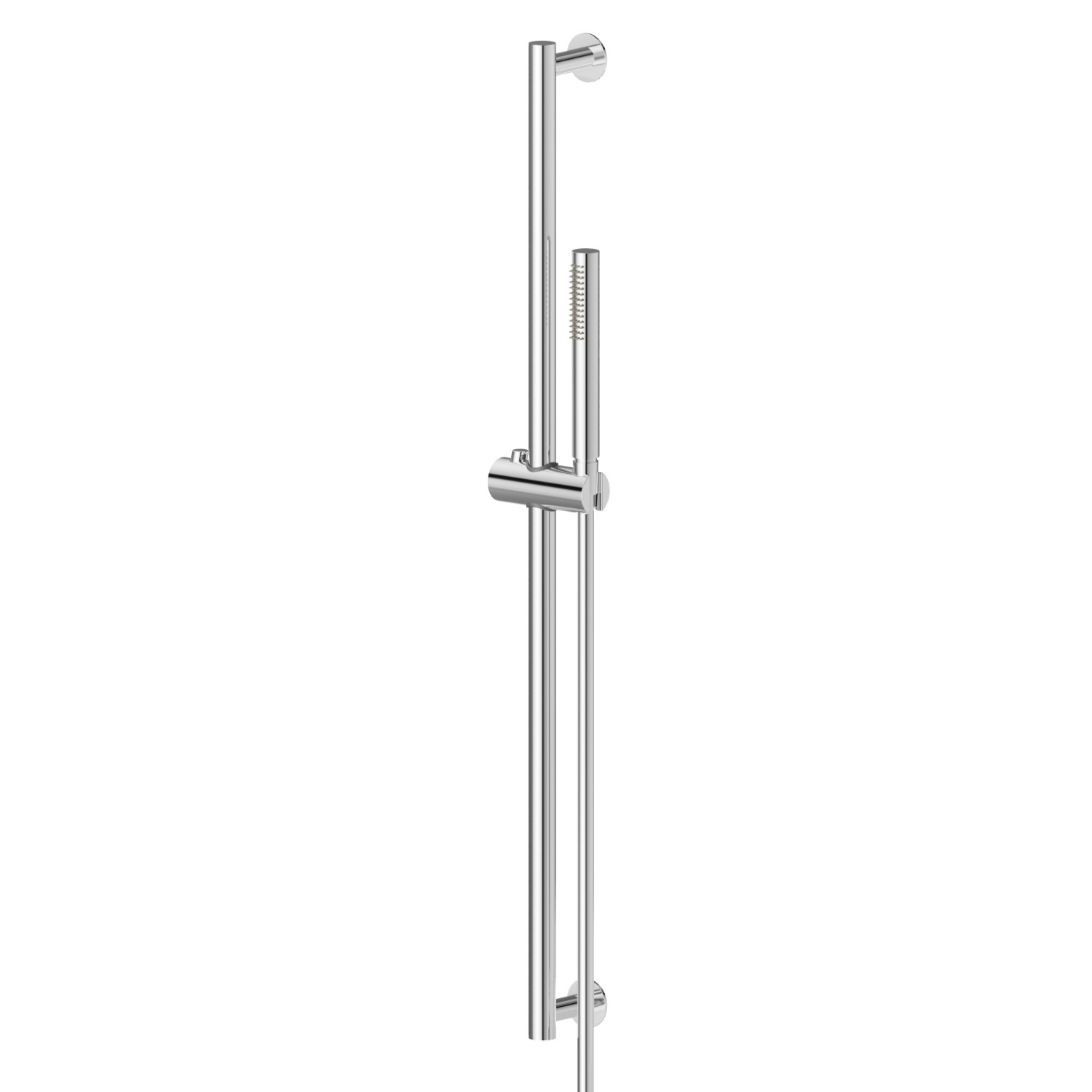 Complete shower set, with ABS hand shower, L=150 cm flexible - finish Chrome