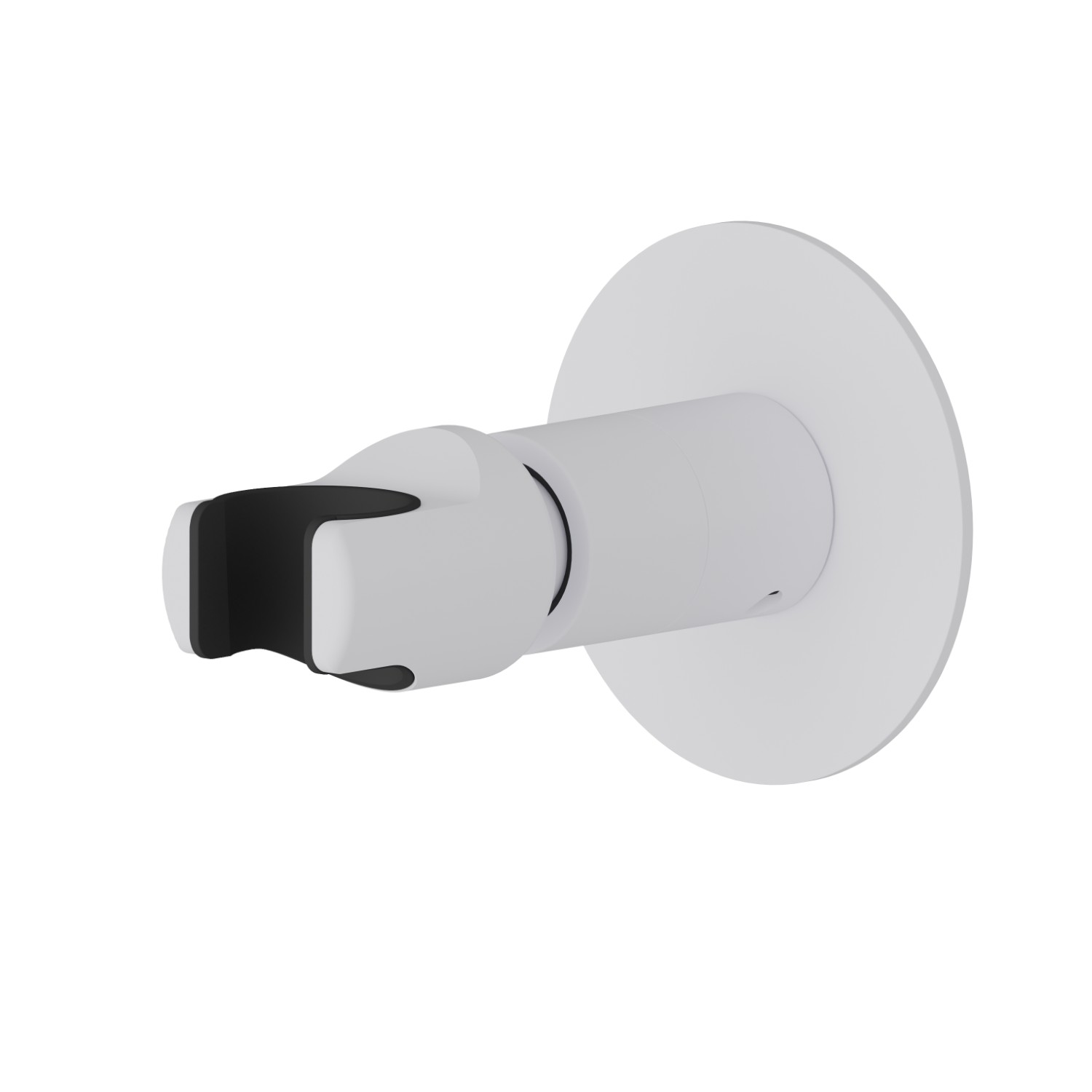 Adjustable support for hand shower. Ø70 - finish Matt White