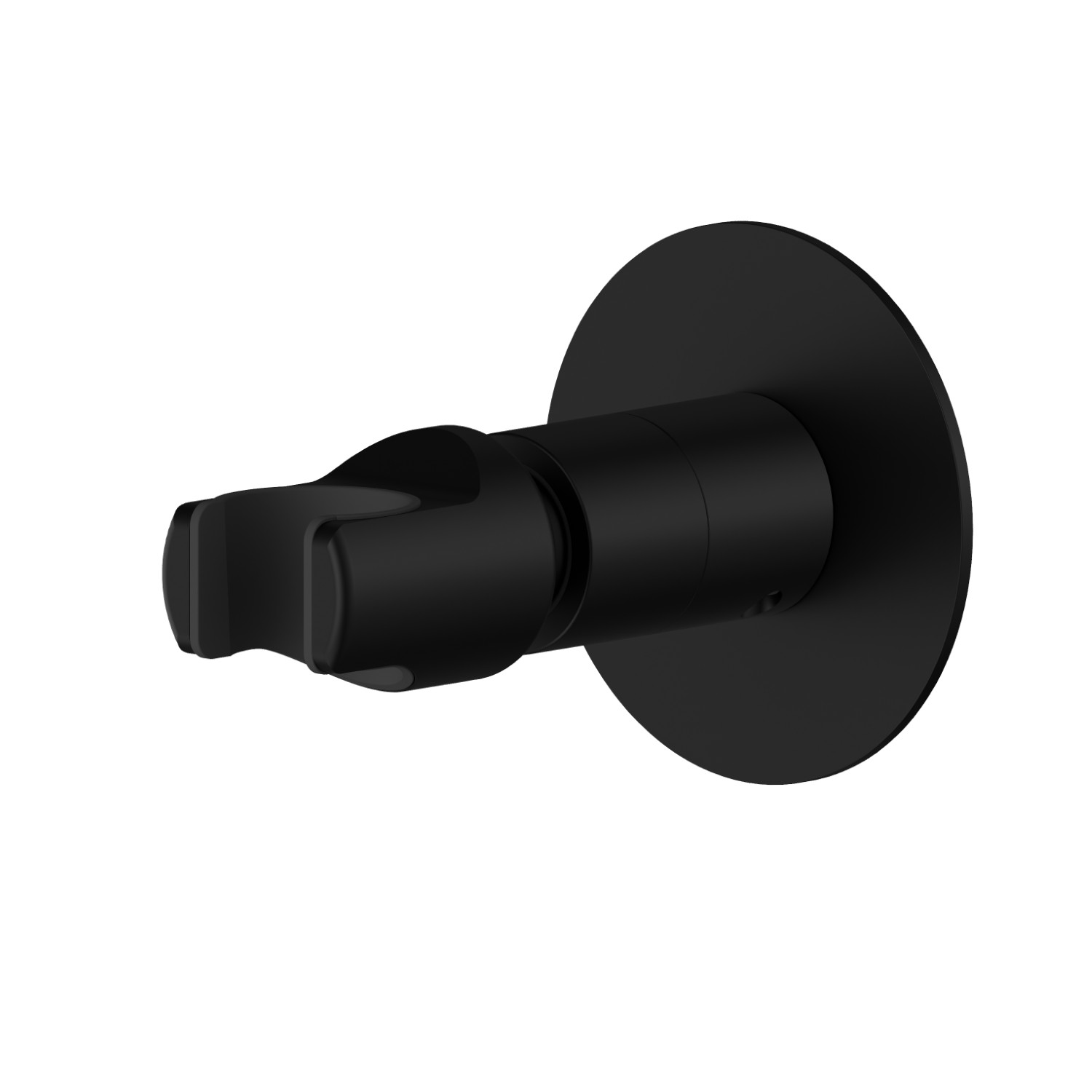 Adjustable support for hand shower. Ø70 - finish Matt Black