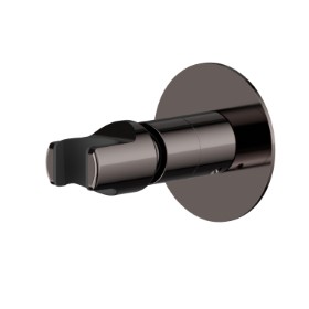 Adjustable support for hand shower. Ø70 - finish PVD Gun Metal