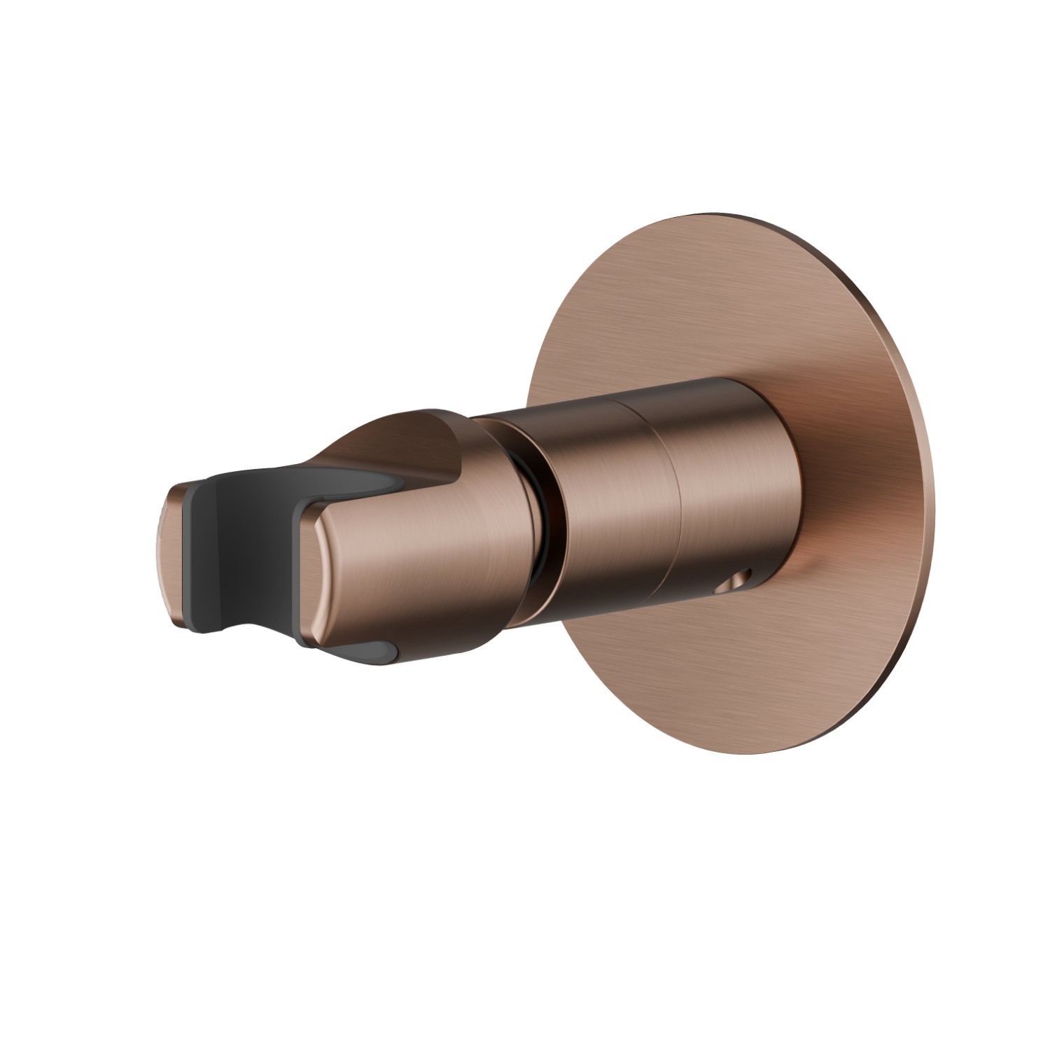 Support orientable de douchette. Ø70 - finition PVD Brushed Copper Bronze