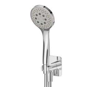 Complete shower set, with 3-jet ABS hand shower, flexible and wall union with shower holder - finish Chrome