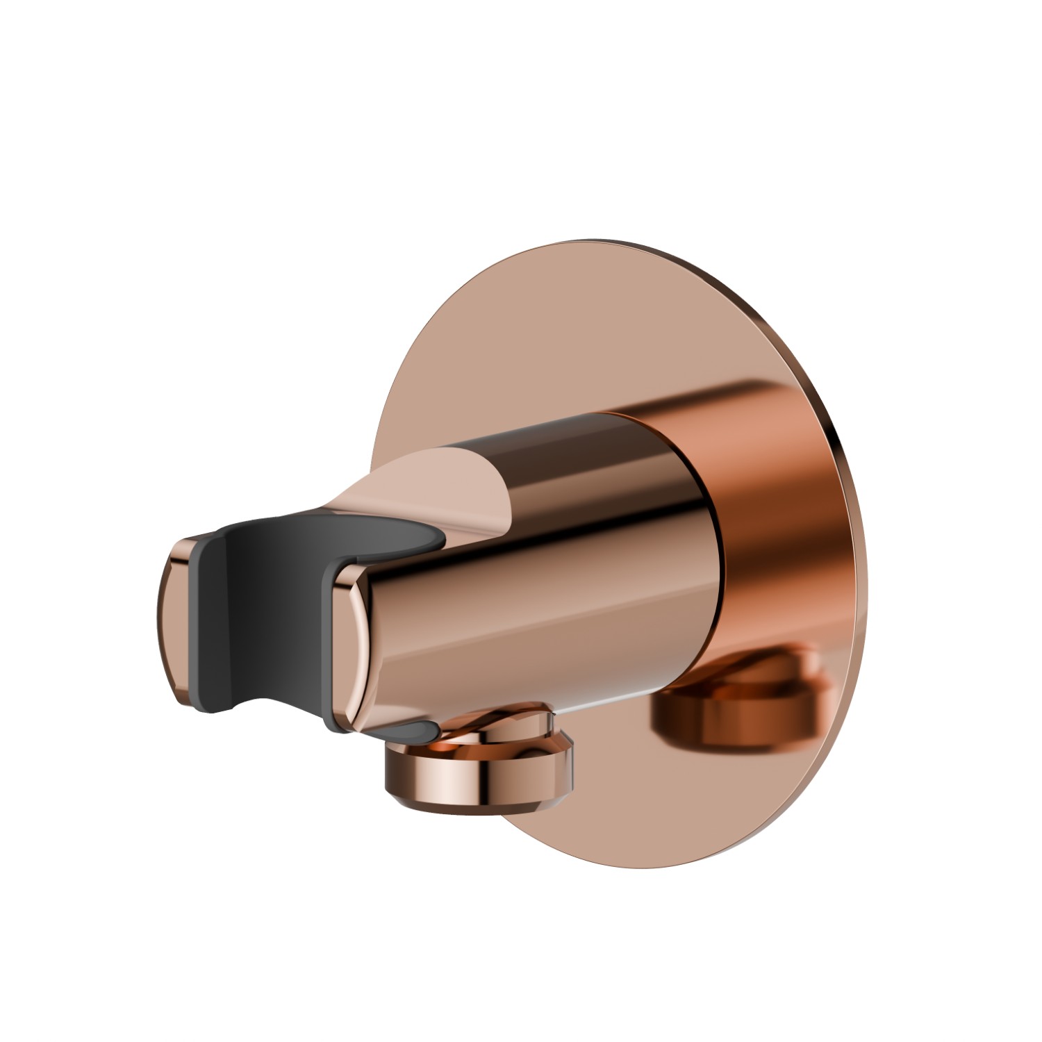1/2” wall union with fixed shower holder - finish PVD Copper Bronze