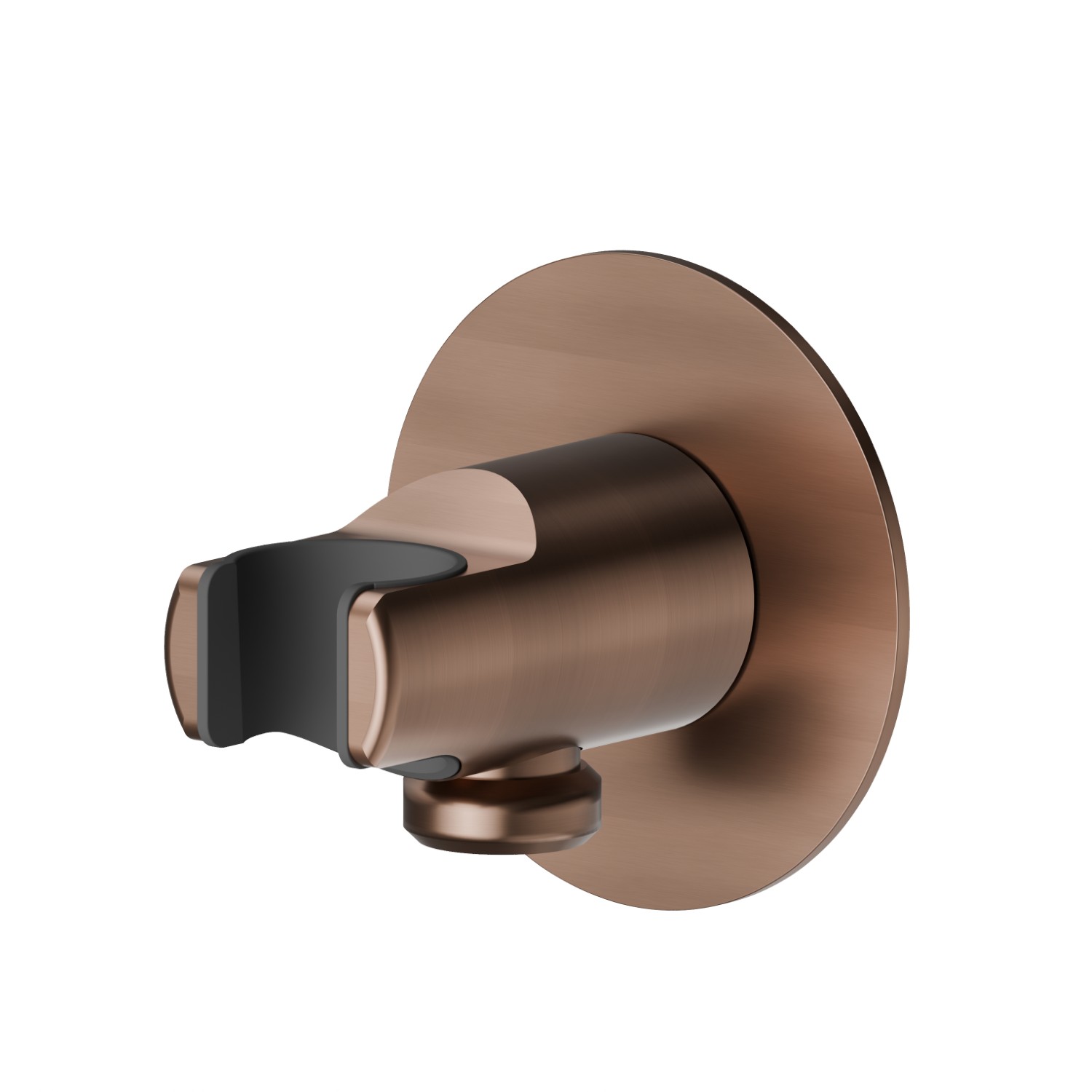 1/2” wall union with fixed shower holder - finish PVD Brushed Copper Bronze