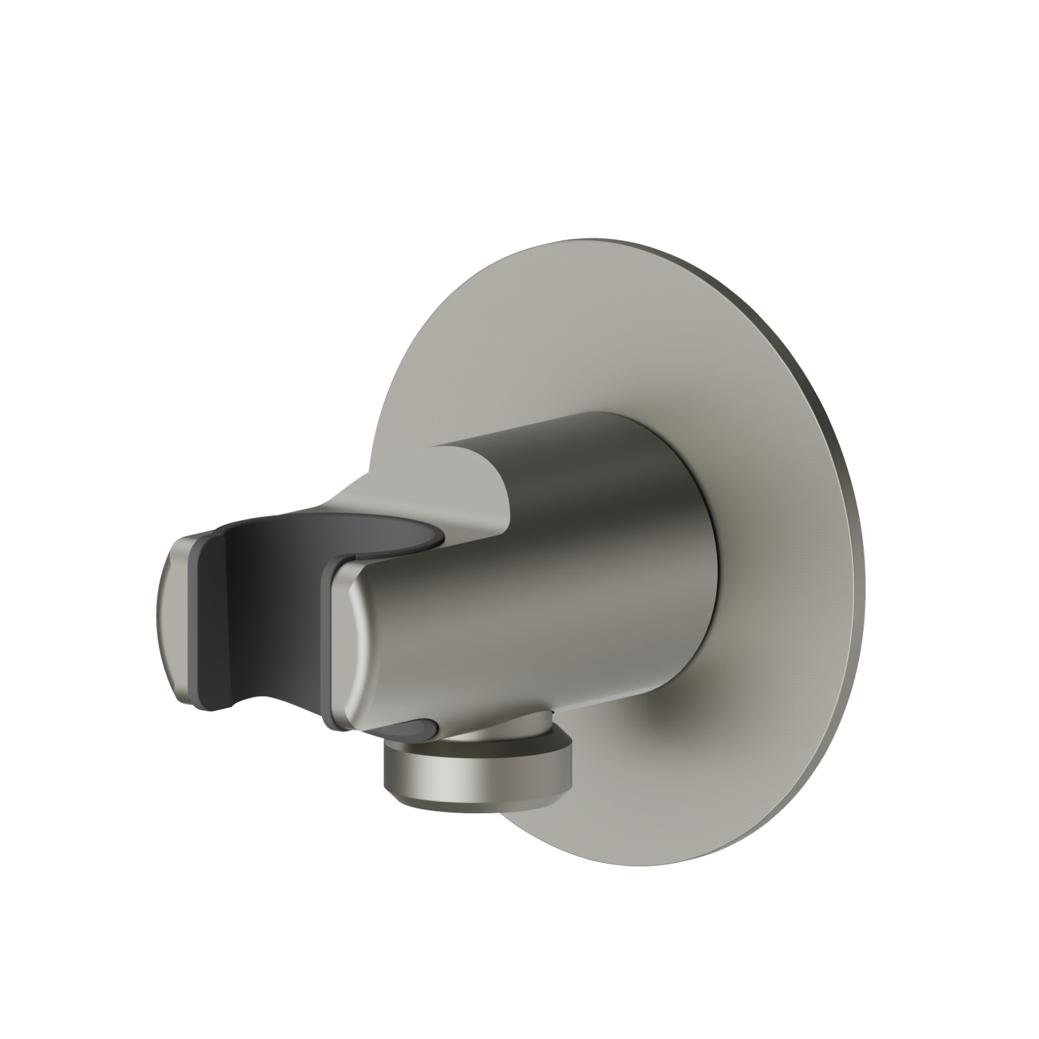 1/2” wall union with fixed shower holder - finish Titanium Satin
