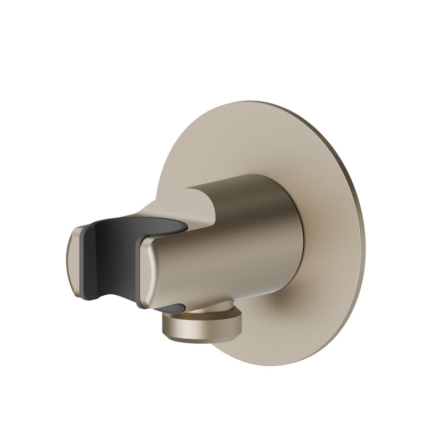 1/2” wall union with fixed shower holder - finish Gold Satin