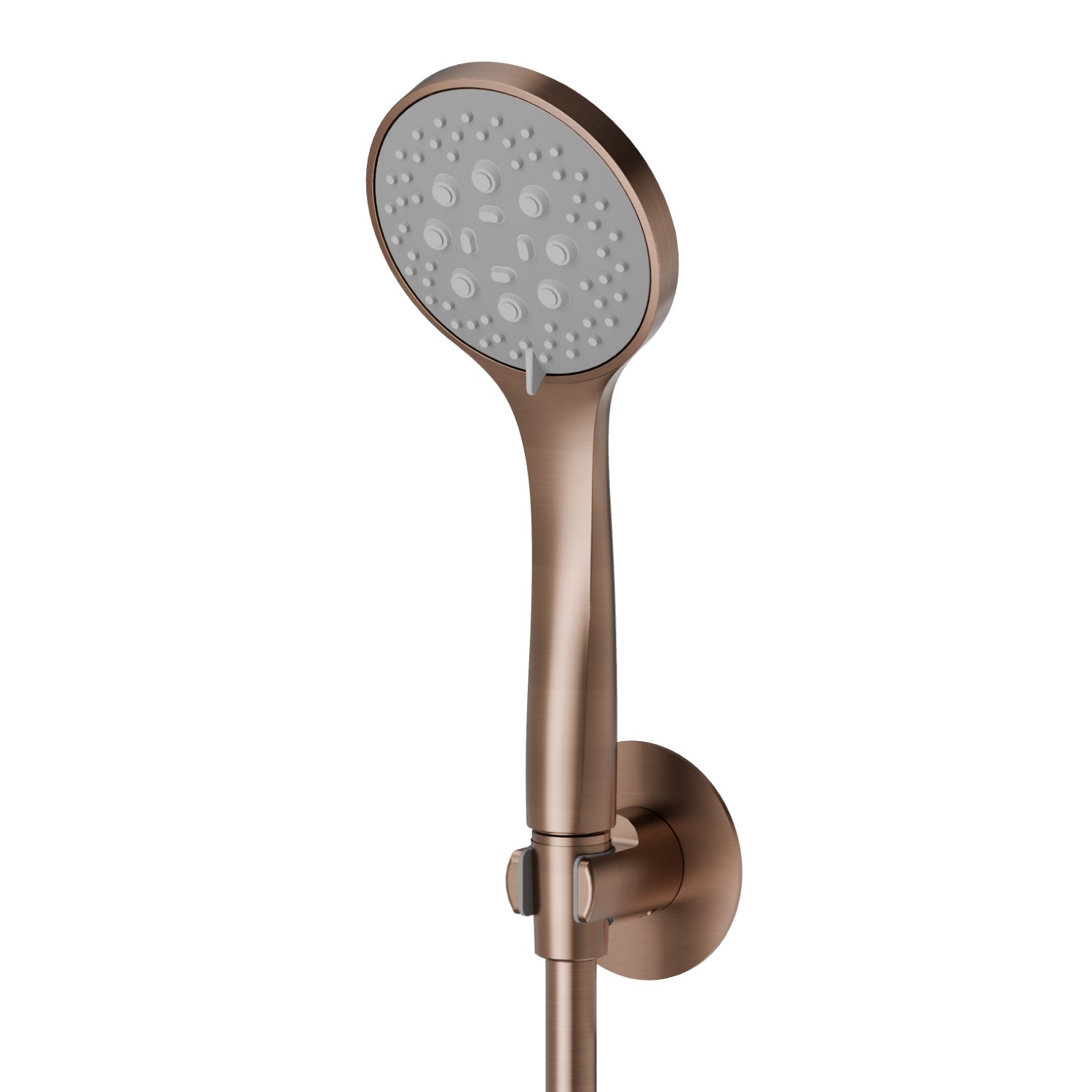 Set doccia completo di doccetta 3 getti in ABS e flessibile. - finitura PVD Brushed Copper Bronze