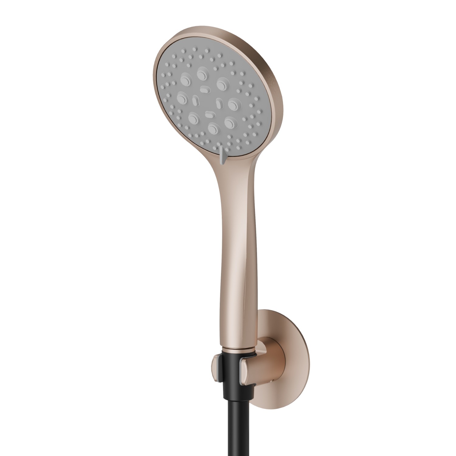 Set doccia completo di doccetta 3 getti in ABS e flessibile. - finitura Copper Satin