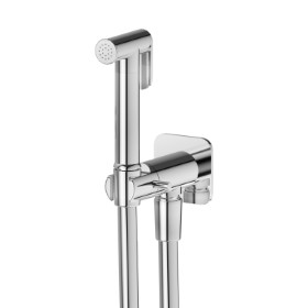 Doccetta per WC con leva on/off, getto multifunzione acqua fredda. - finitura Cromo
