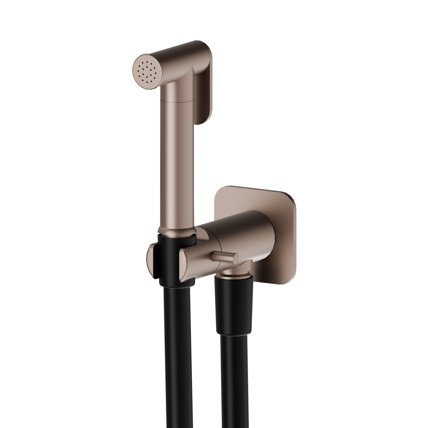 Douchette pour WC avec levier on/off, jet multifonction eau froide - finition Copper Satin