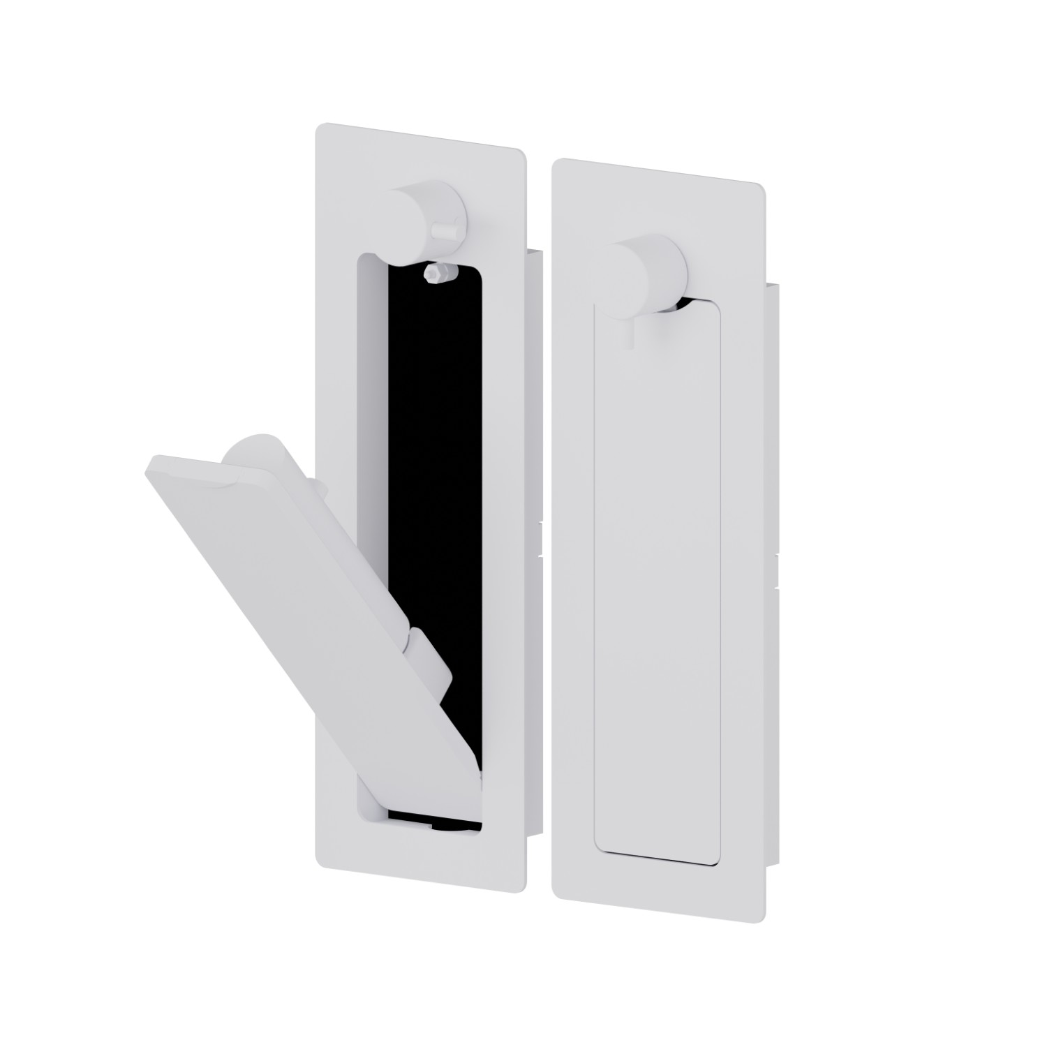 Shut off external part, with multi-functional water spray jet, on/off tap and optional
safety drain - finish Matt White