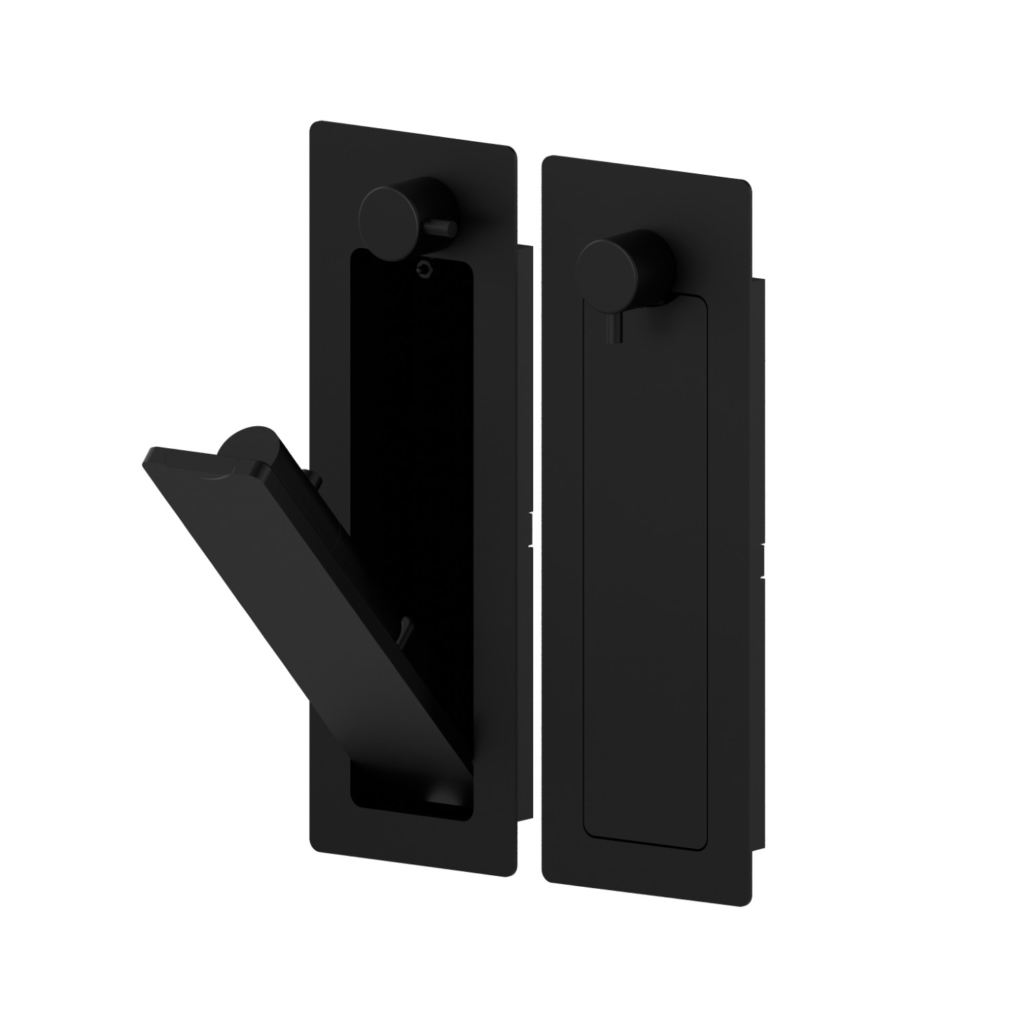 Partie externe hydroscope escamotable, avec jet de spray eau froide, robinet on/off et vidange de sécurité en option - finition Matt Black