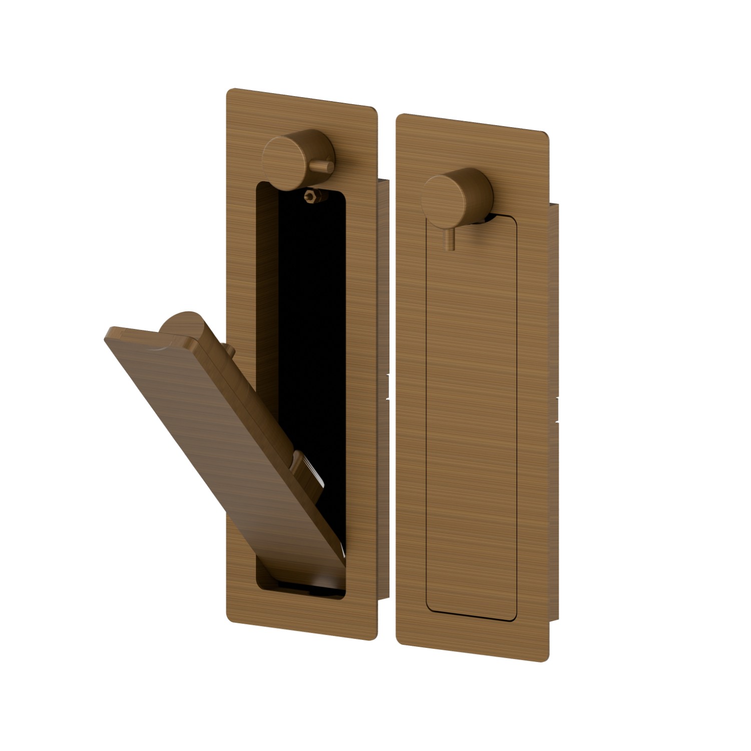 Shut off external part, with multi-functional water spray jet, on/off tap and optional
safety drain - finish Groove Bronze