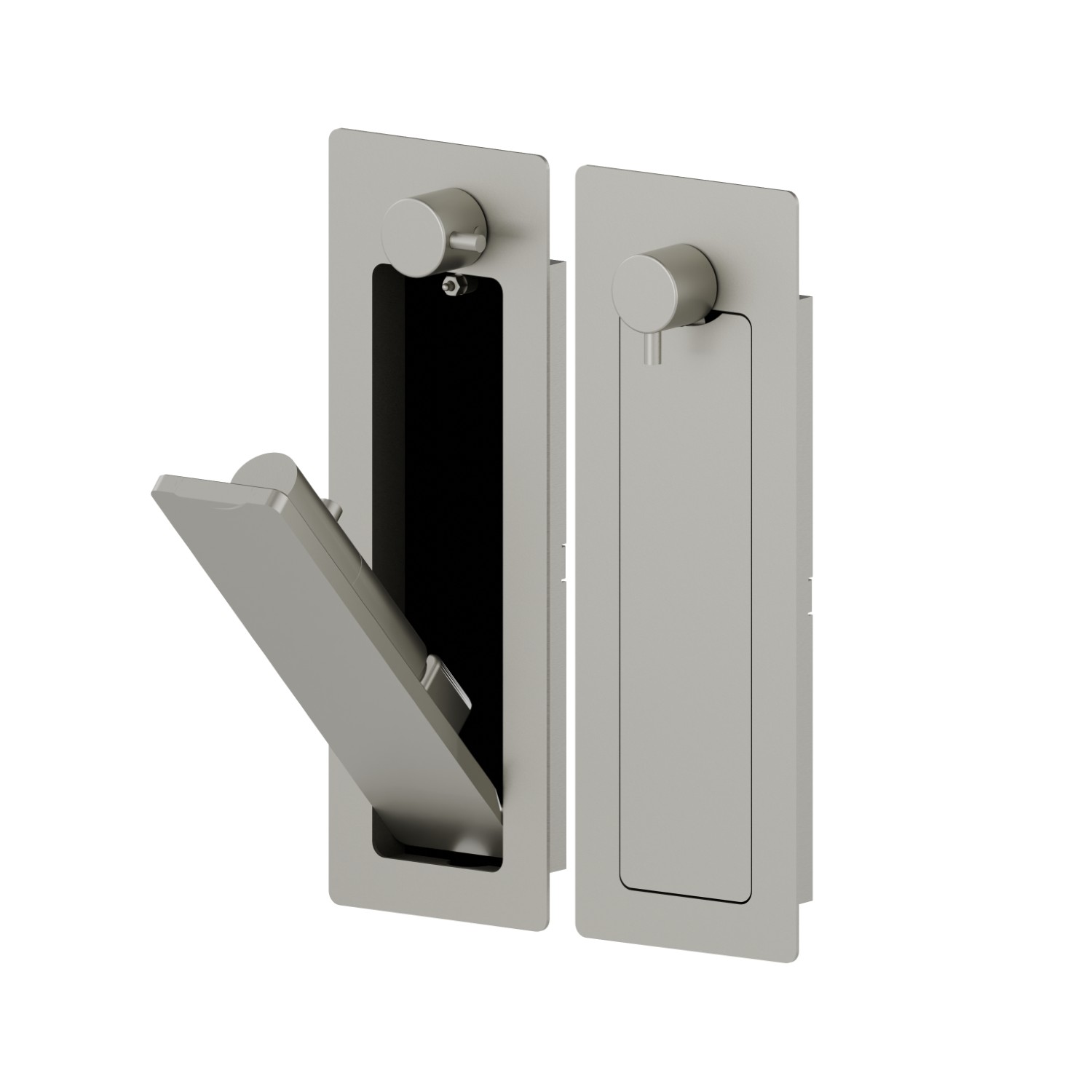 Shut off external part, with multi-functional water spray jet, on/off tap and optional
safety drain - finish Titanium Satin